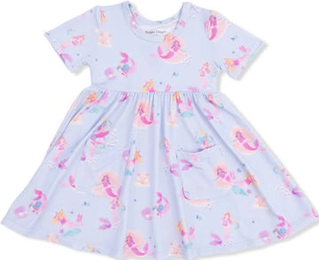 Mermaid Princess - Twirly Short Sleeve Dress