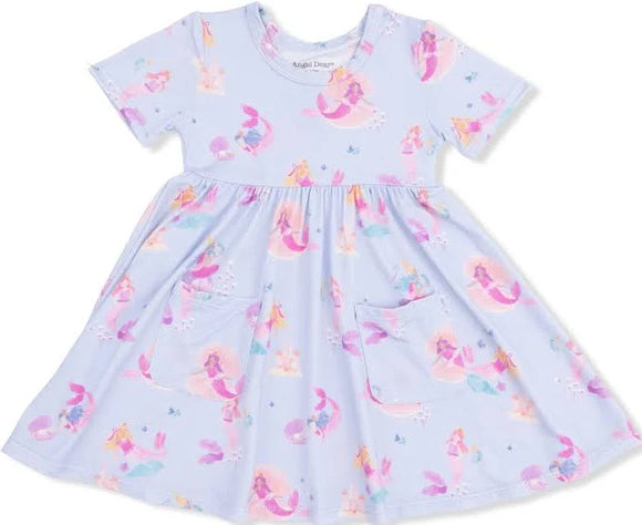 Mermaid Princess - Twirly Short Sleeve Dress