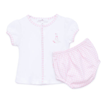 Silly Goose Diaper Cover Set Pink/Blue
