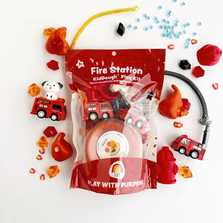 Fire Station (Cherry Mango) Kiddough Play Kit