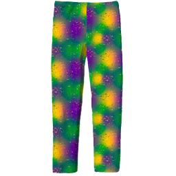 Mardi Gras Shimmer Splatter Leggings