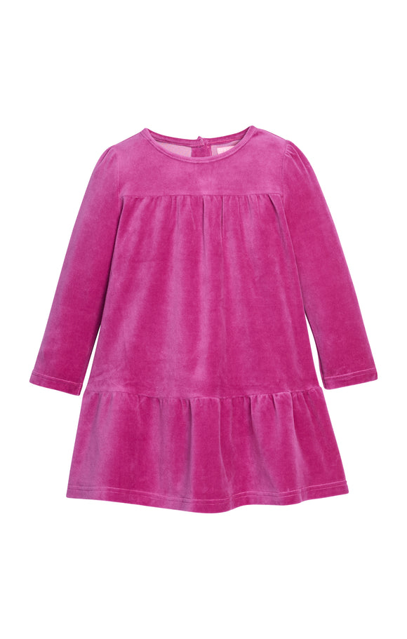Lisle Dress - Magenta Velour