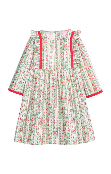 Porto Dress - St Moritz Floral Stripe