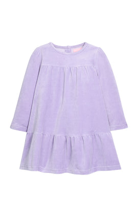 Lisle Dress - Lavender Velour