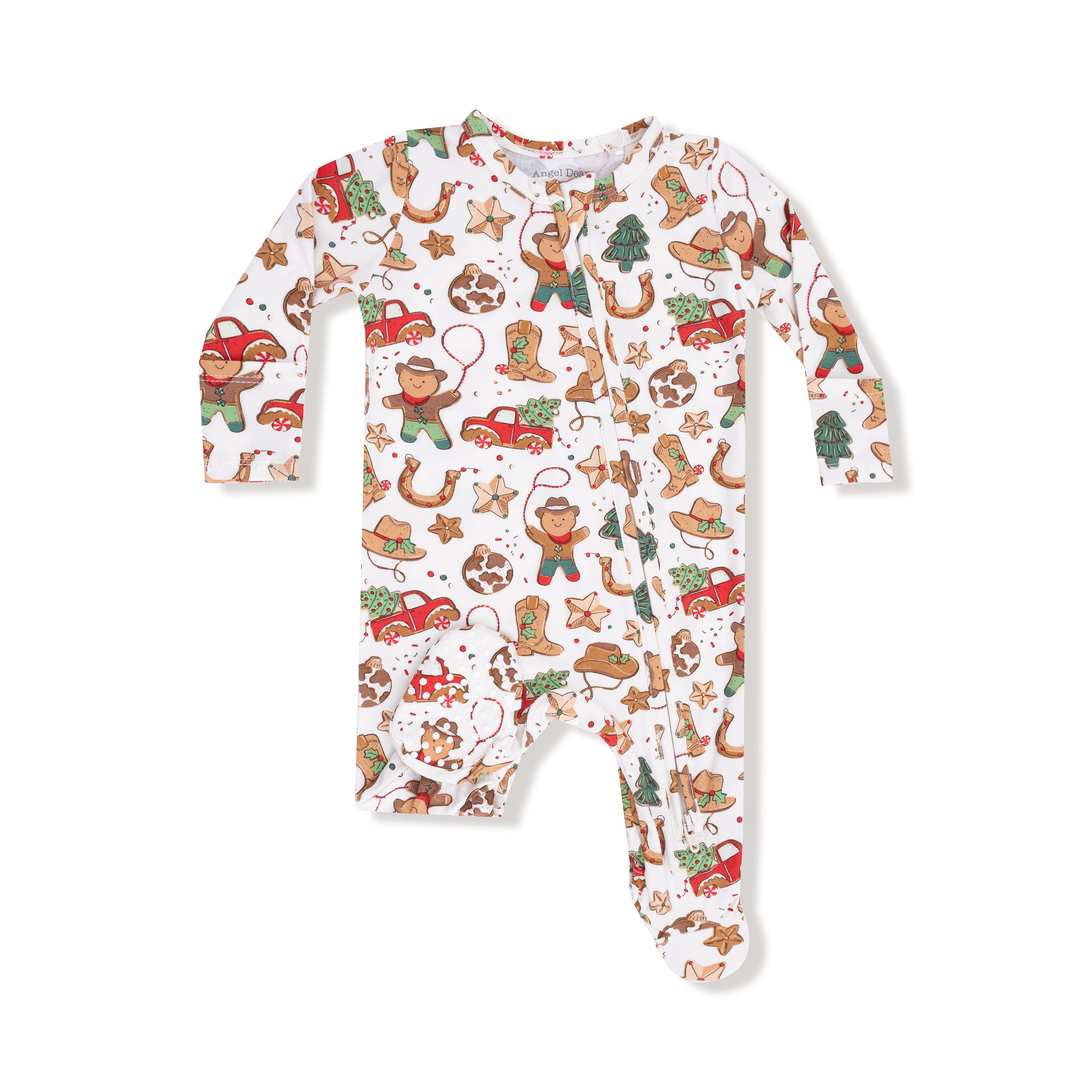 Cowboy Christmas - 2 Way Zipper Footie