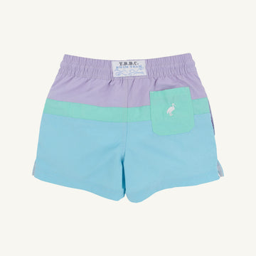 Country club colorblock trunks - lauderdale lavender/turks teal - 0