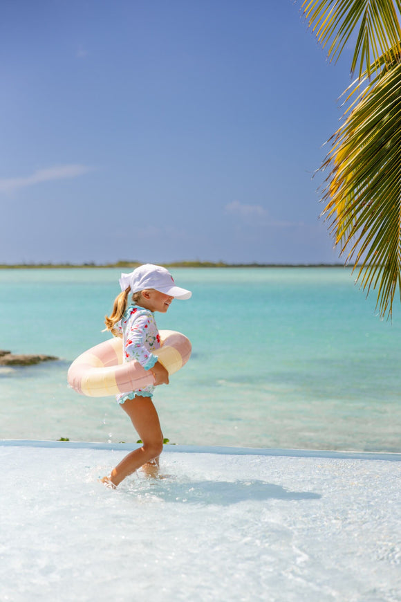 Sarasota Surf Suit -  Berry Sweet with Belhaven Blue