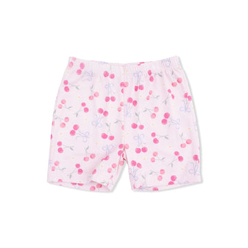 Sweet Bow Cherries Biker Shorts