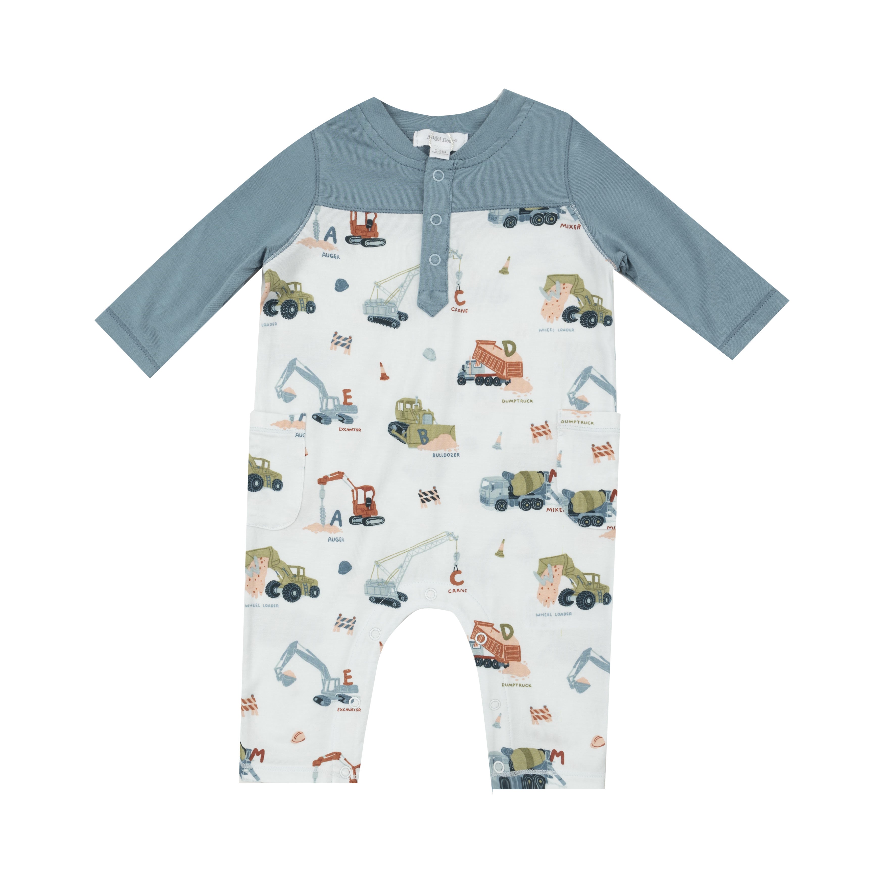 Construction Alphabet Romper