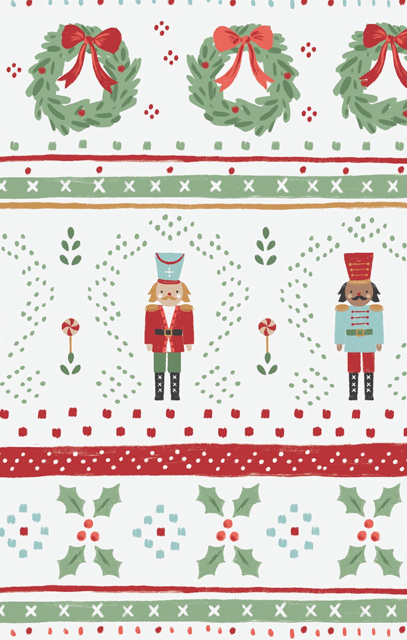 Nutcracker Fair Isle - 2 Way Zipper Footie - 0