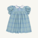 Audubon Park Plaid/Sarasota Sky Mary Dal Dress-1