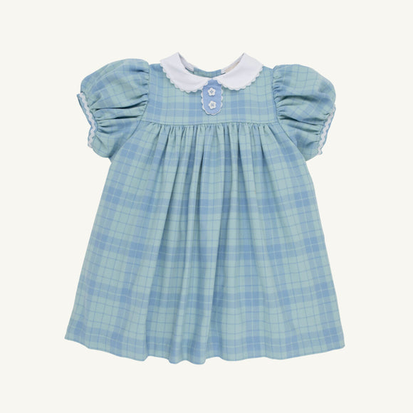 Audubon Park Plaid/Sarasota Sky Mary Dal Dress