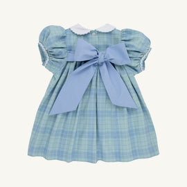 Audubon Park Plaid/Sarasota Sky Mary Dal Dress - 0