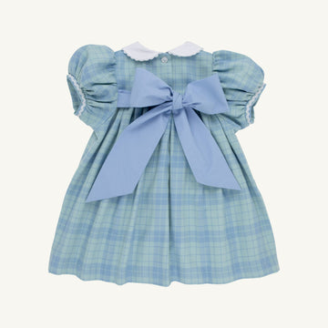 Audubon Park Plaid/Sarasota Sky Mary Dal Dress - 0