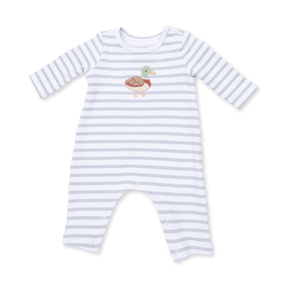 Mama Mallard - Long Sleeve Snap Shoulder Romper