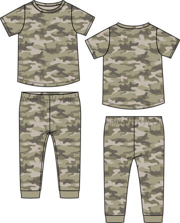 Camo Loungewear Set