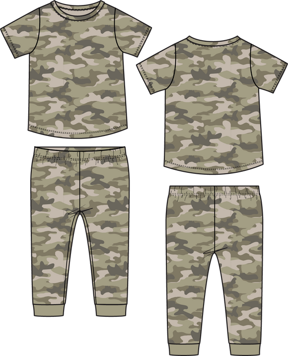 Camo Loungewear Set