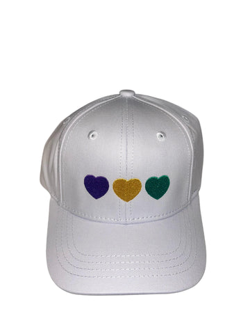 Mardi Gras Heart Cap
