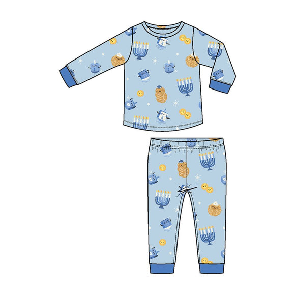 Hanukkah - Blue - Loungewear Set