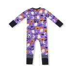 Costumed Ghost Glow in the Dark 2 Way Zipper Romper - 0