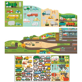 Roads & Rails Sticker Activity Set - 0