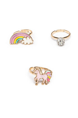 Unicorn Rainbow Ring Set