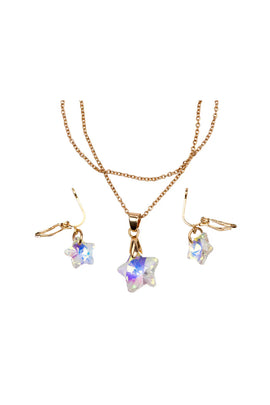 Holographic Star Necklace and Earring Set