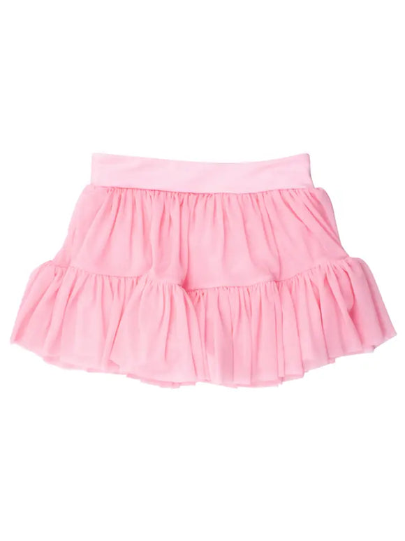 Girls Pink Active Tulle Skort
