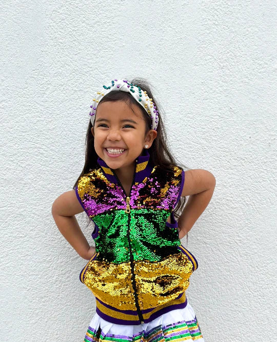 Sequin Vest PGG Stripe