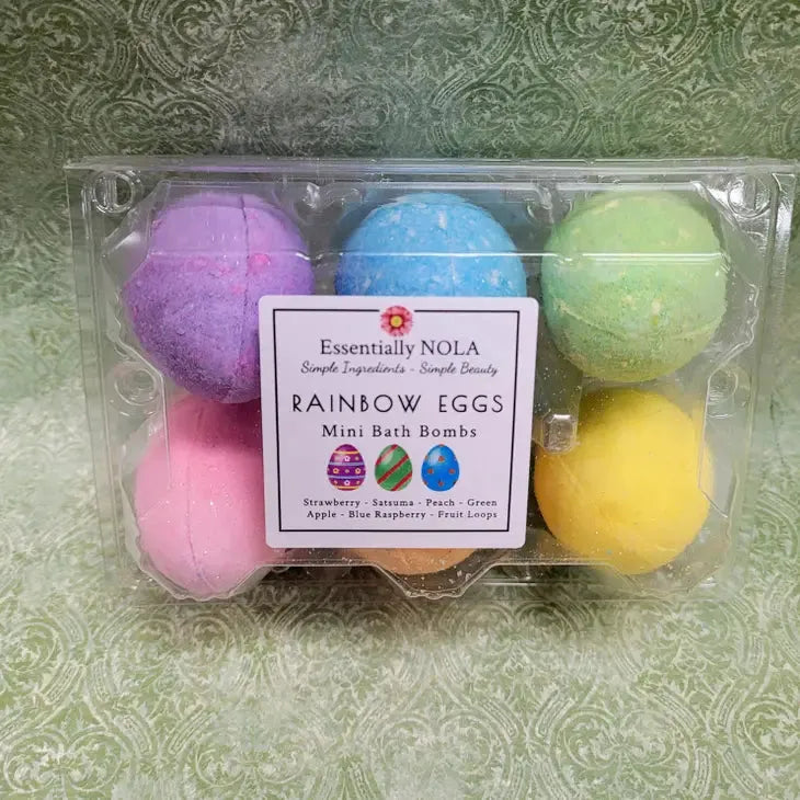 Rainbow Easter Egg Bath Bombs - 6 pack - 0