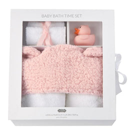 PINK BABY BATH TIME GIFT SET - 0