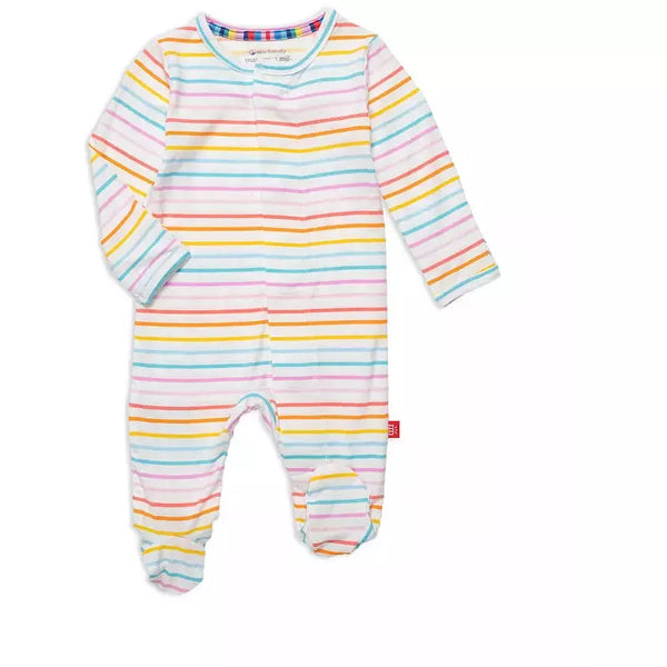 Candy Stripe Magnetic Footie