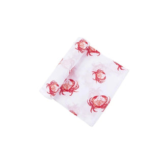 Pink Crab Baby Muslin Swaddle