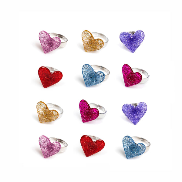 Heart Glitter Colors Ring