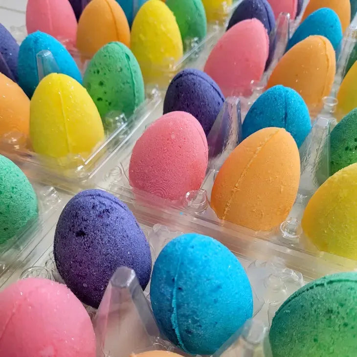 Rainbow Easter Egg Bath Bombs - 6 pack