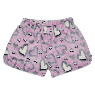 Hearts Glow In The Dark Plush Shorts