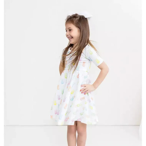 Hoppy Easter Organic Cotton Twirl Dress