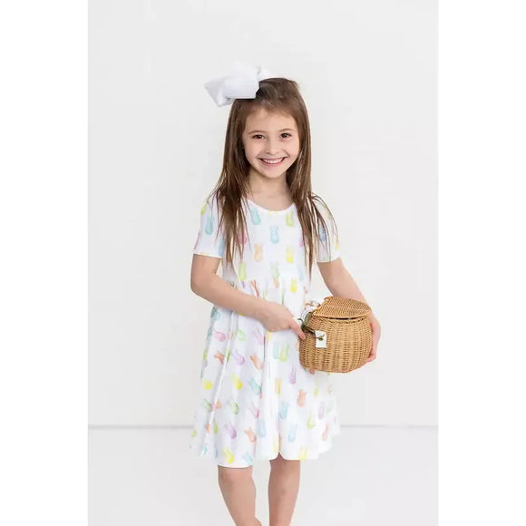 Hoppy Easter Organic Cotton Twirl Dress
