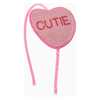 Cutie Heart Rhinestone Headband