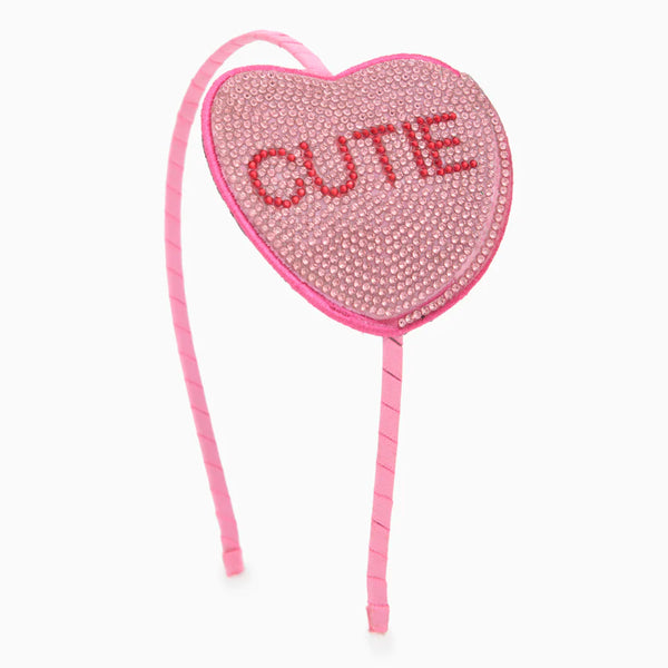 Cutie Heart Rhinestone Headband