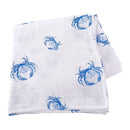 Blue Crab Muslin Swaddle-3