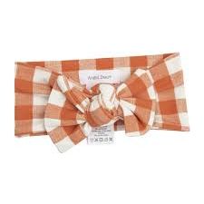 Gingham Fall Orange Headband