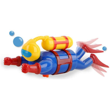 Tub Time - 7.5" Wind Up Diver, Bath, Pool, Beach