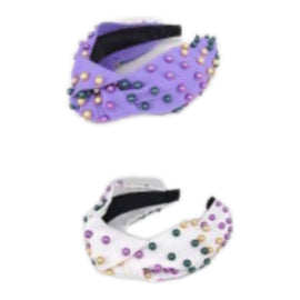 Mardi Gras Pearl Headbands