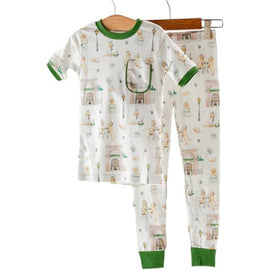 Powdered Sugar Beignets and Puppies Pajama Set