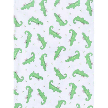 Alligator Pie Pink Footie Magnolia Baby