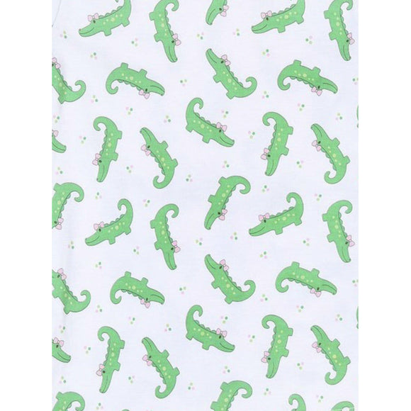 Alligator Pie Pink Footie