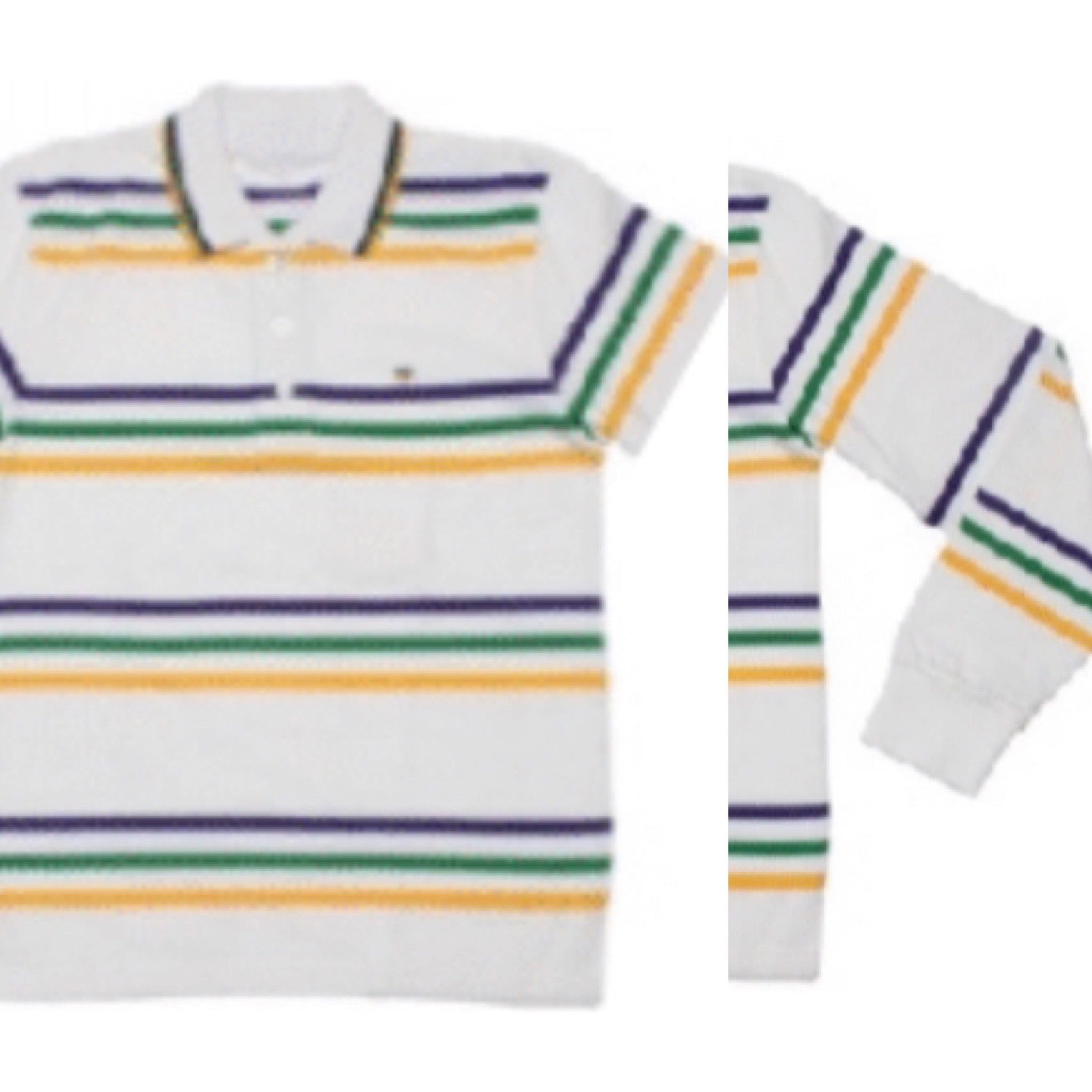 MARDI GRAS POLO- WHITE INFINITY