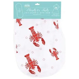 Crawfish Heads or Tails Burp and Bib