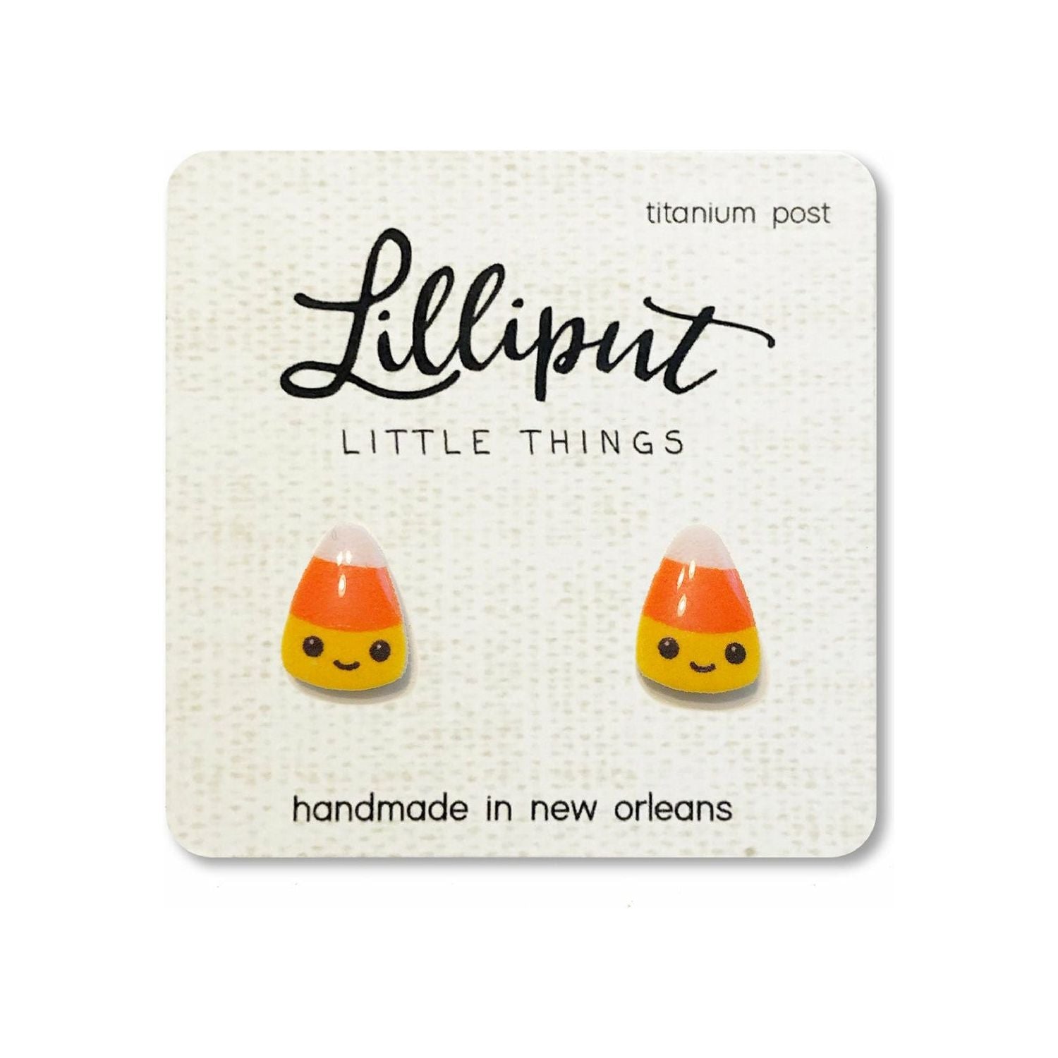 Candy Corn Earrings
